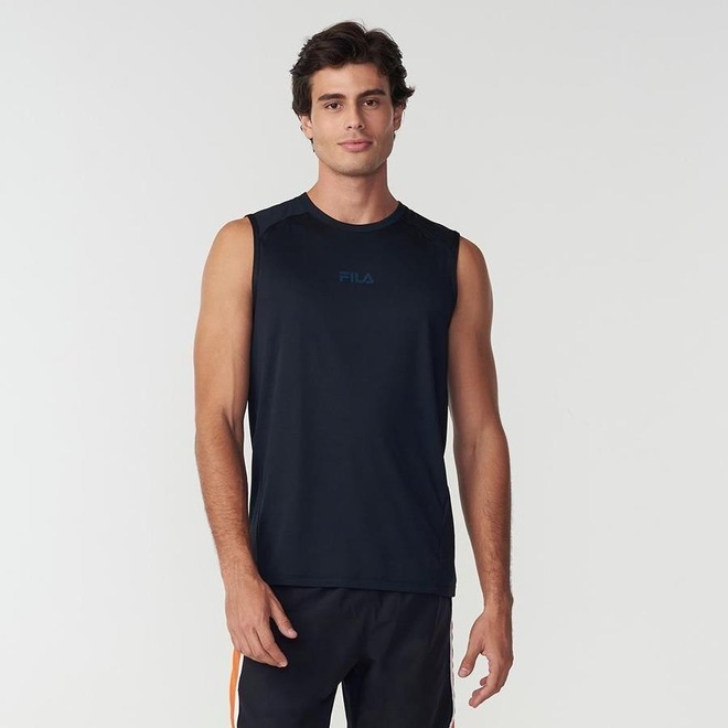 Camiseta Regata Fila Grid - Masculina - Foto 1