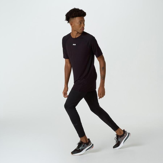 Calça Legging Fila Compress Skin Ii - Masculina - Foto 1