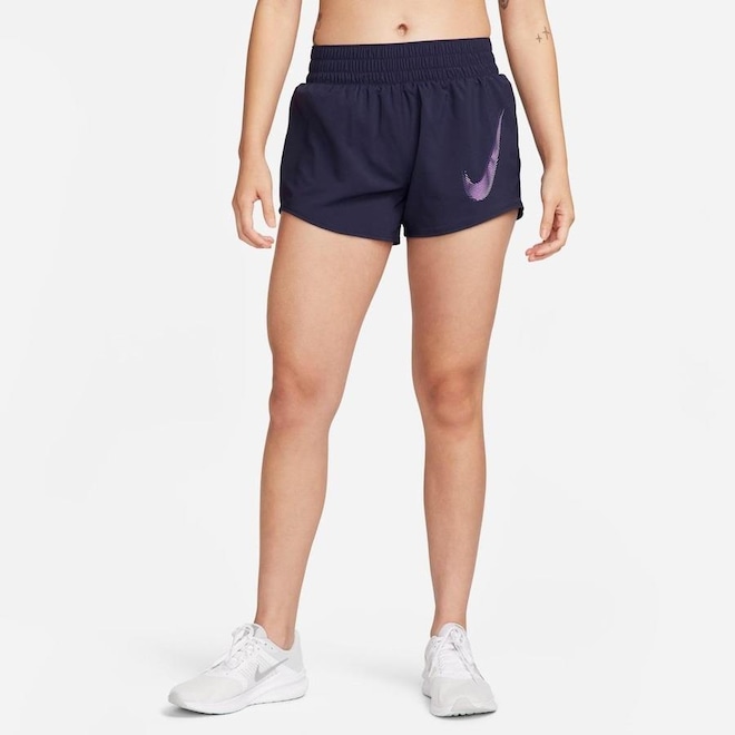 Shorts Nike Dri-Fit One Swoosh - Feminino - Foto 1