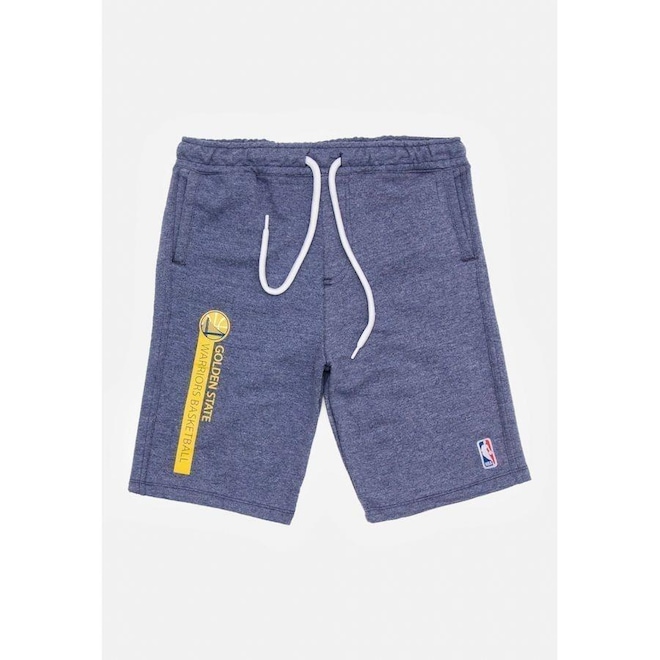 Bermuda De Moletom Nba Golden State Warriors - Infantil - Foto 1
