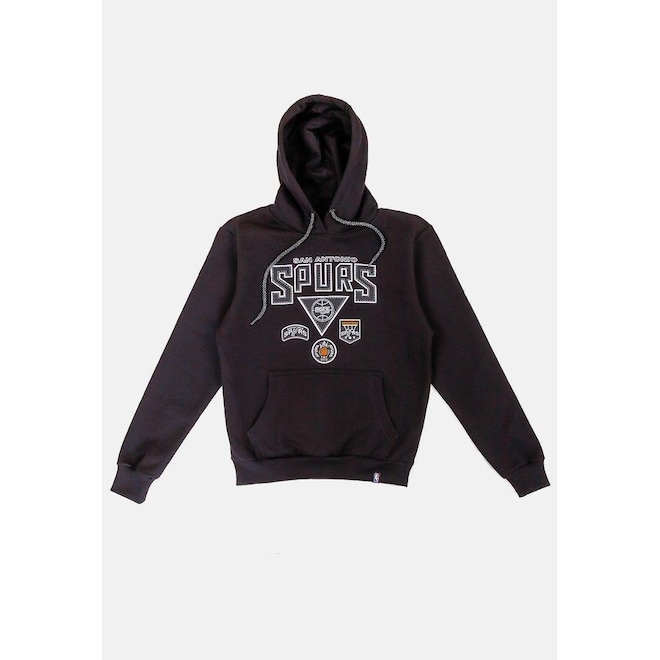 Blusão De Moletom Com Capu NBA Patches Chicago Bulls - Masculino - Foto 1