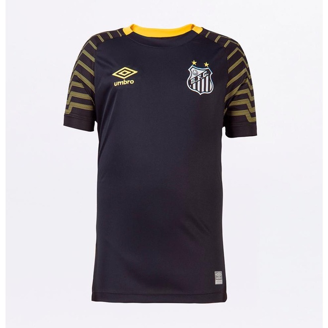 Camisa de Goleiro do Santos 2021 Oficial Umbro - Infantil - Foto 1