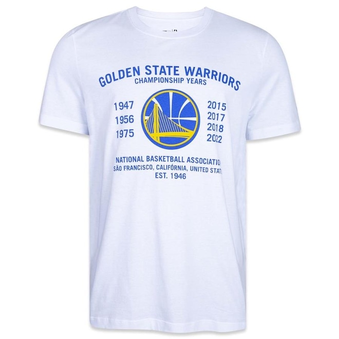 Camiseta New Era Nba Golden State Warriors All Building - Masculina - Foto 1