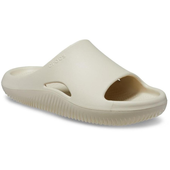 Chinelo Crocs Mellow Slide Bone - Unissex - Foto 1