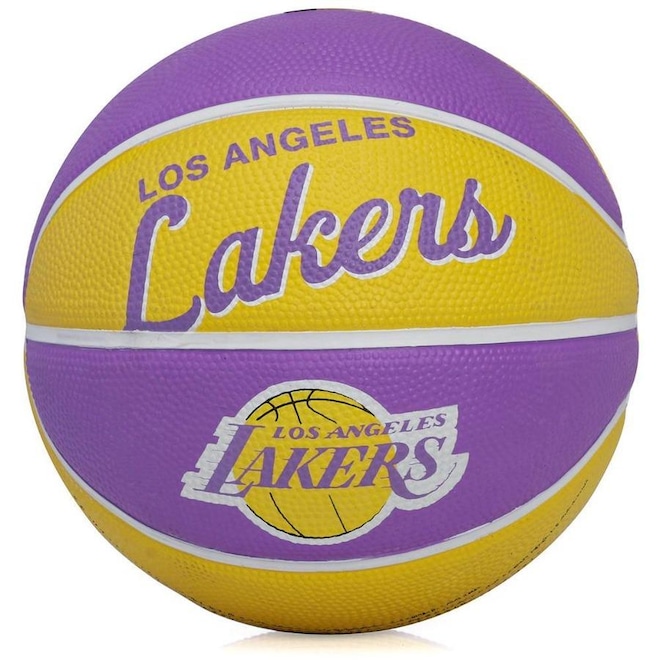 Bola de Basquete Wilson Mini Nba Team Retro La Lakers 3 - Foto 1