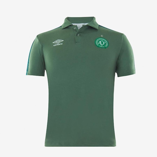 Camisa Polo do Chapecoense Viagem 2022 Umbro - Masculina - Foto 1