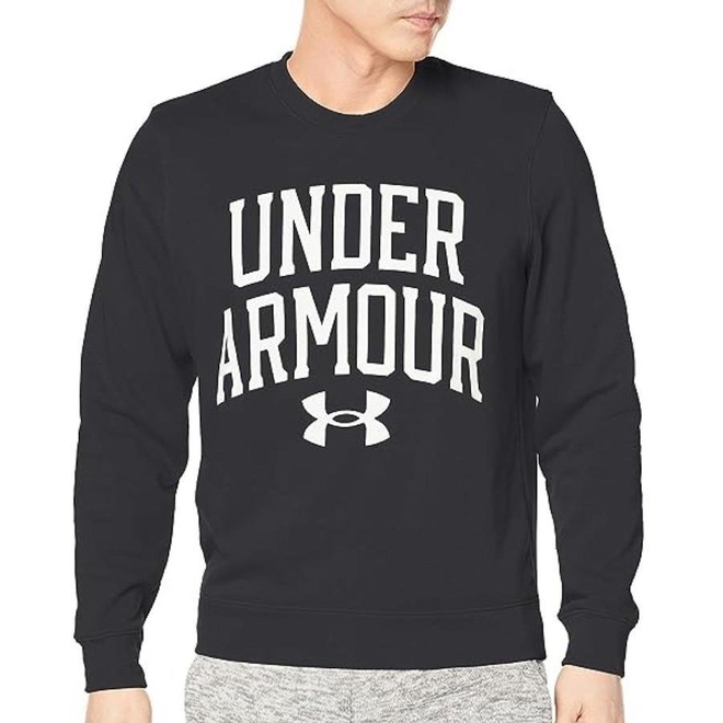 Blusão de Moletom Under Armour Rival Terry Crew - Masculino - Foto 1