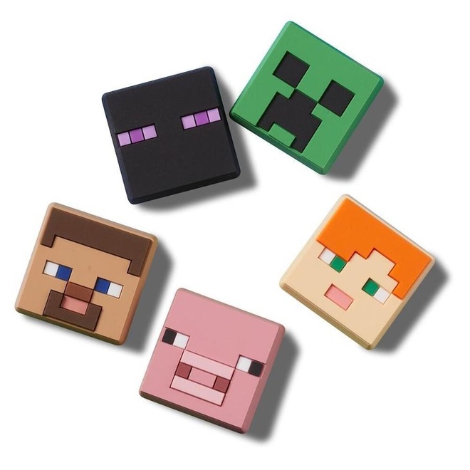 Jibbitz Crocs Minecraft Pack com 5 Unidades Unico - Unissex - Foto 1