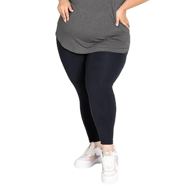 Calça Legging Trinys Essential Flex Plus Size - Feminina - Foto 1