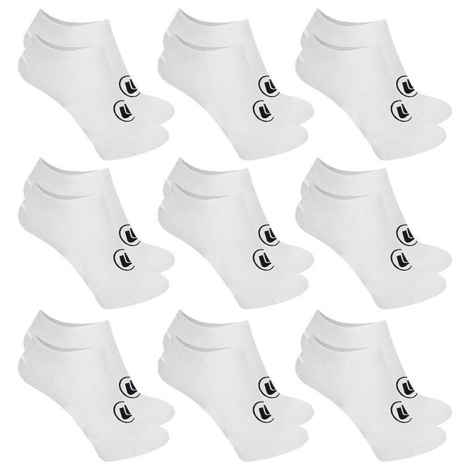 Kit Meias Sapatilha Esporte Legal Invisível - 9 Pares - Feminina - Foto 1