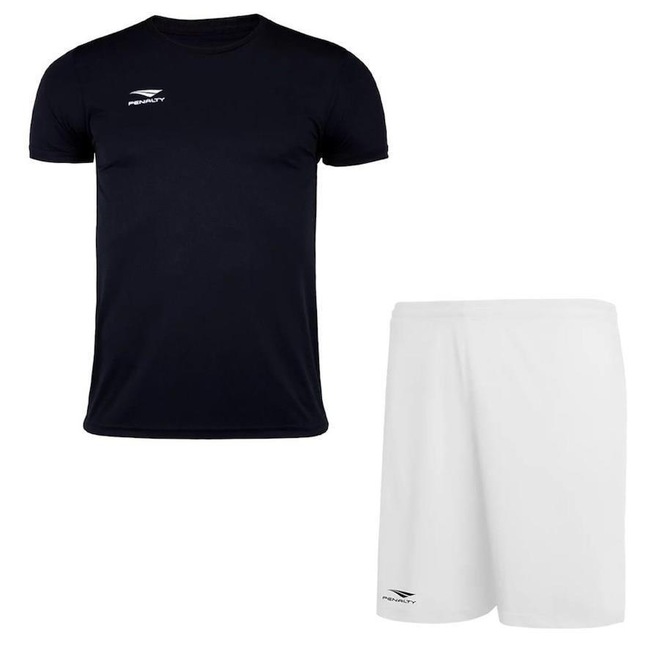 Kit de Futebol Penalty X: Camiseta + Calção Plus Size - Masculino - Foto 1
