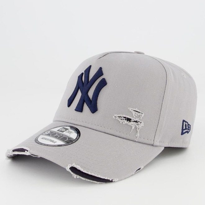 Boné Aba Curva New Era Mlb New York Yankees Destroyed Ny 940 - Strapback - Adulto - Foto 1