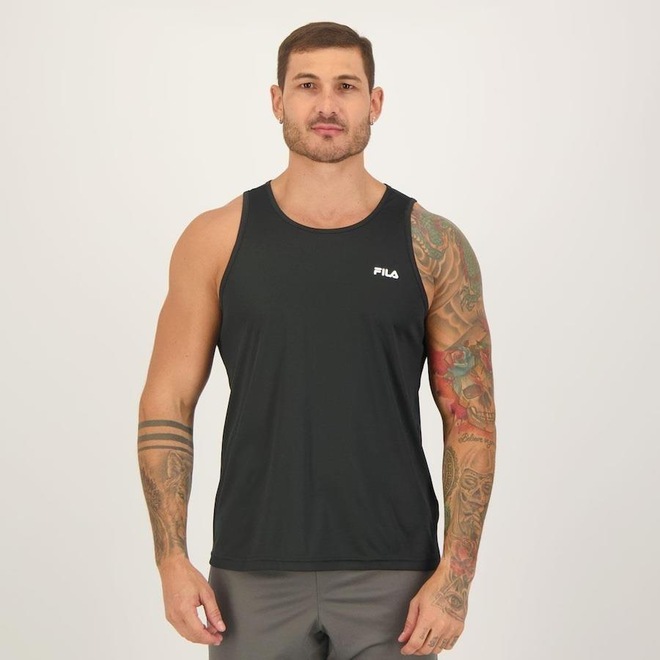 Camiseta Regata Fila Basic Sports Polygin - Masculina - Foto 1