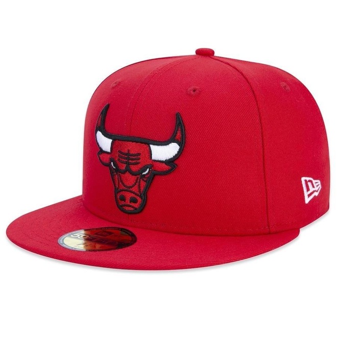 Boné Aba Reta New Era 59Fifty Fitted Nba Chicago Bulls - Fechado -Masculino - Foto 1