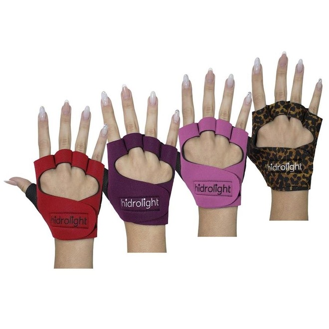 Kit Luvas de Musculação Hidrolight Neoprene - Adulto - 4 Pares - Foto 1