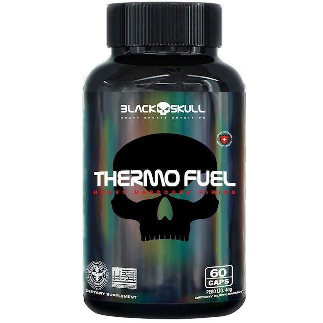 Termogênico Black Skull Thermo Fuel - 60 Caps - Foto 1
