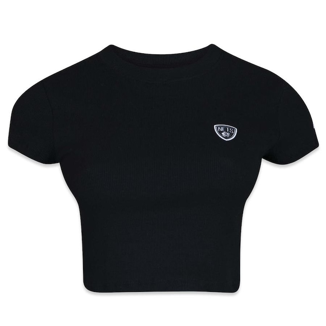Camiseta Cropped New Era Nba Brooklyn Nets - Feminina - Foto 1