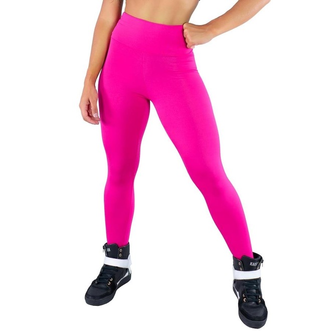 Calça Legging Cintura Alta Mvb Modas Suplex Fitness - Feminina - Foto 1