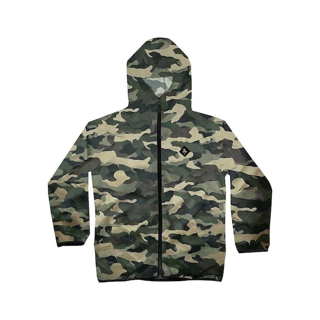 Jaqueta Corta Vento Wss Light Camuflado Diamond - Infantil - Foto 1
