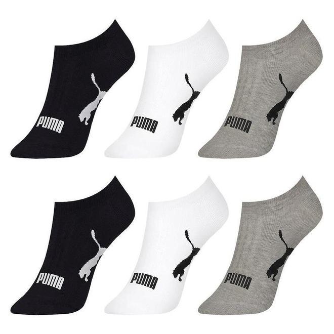 Kit de Meias Sapatilha Puma Esportiva - 6 Pares - Feminina - Foto 1