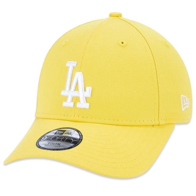 Boné Aba Curva New Era 9Forty Mlb Los Angeles Dodgers - Snapback - Infantil - Foto 1