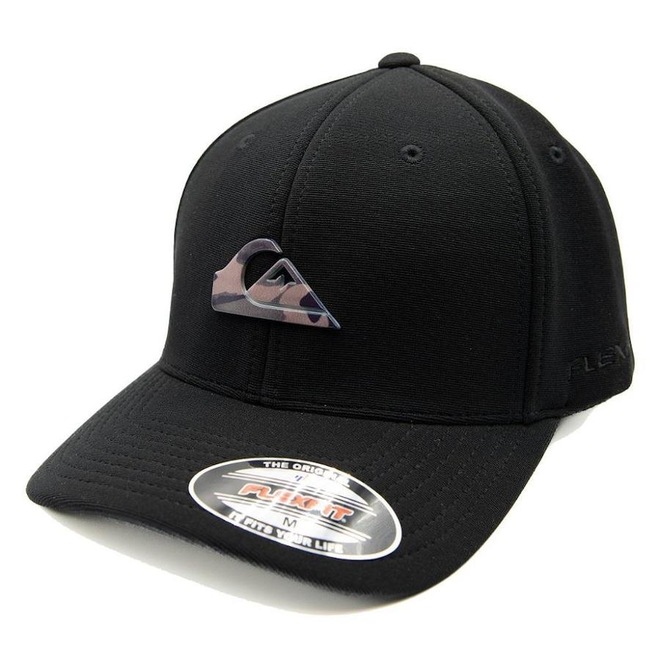 Boné Aba Curva Quiksilver Plate Camo - Fechado - Adulto - Foto 1