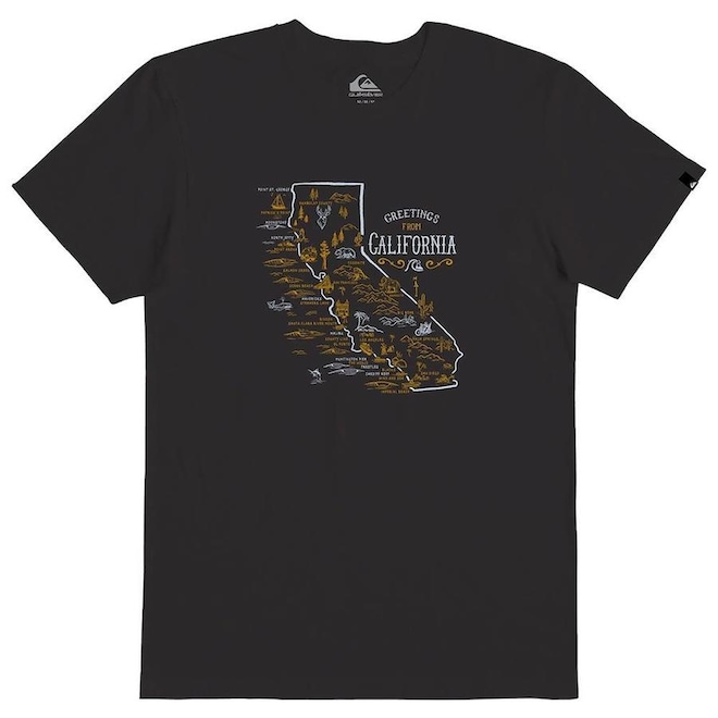 Camiseta Quiksilver Cali Surf Guide - Masculina - Foto 1