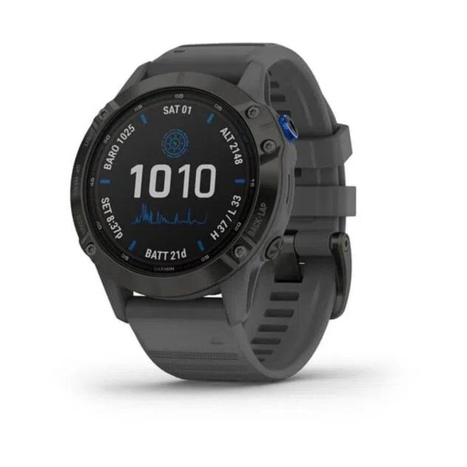 Relógio Monitor Cardíaco Garmin Fenix 6 Pro Solar - Unissex - Foto 1