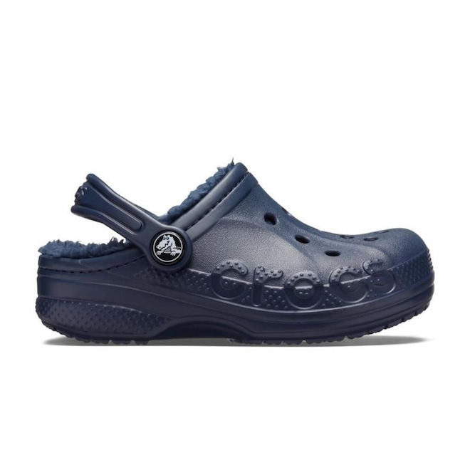 Sandália Crocs Baya Lined Clog K - Unissex - Foto 1
