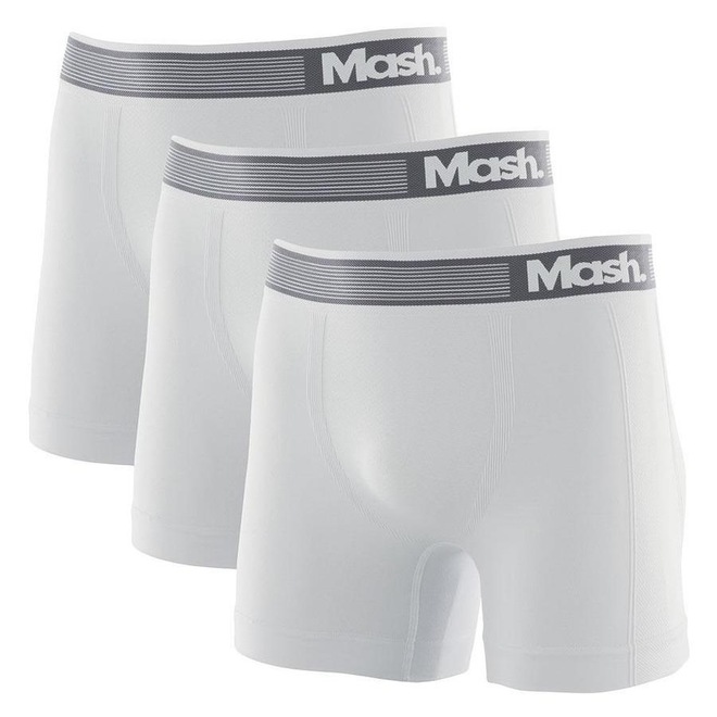 Kit Cuecas Boxer Mash Microfibra sem Costura 710.01 - Adulto - 3 unidades - Foto 1