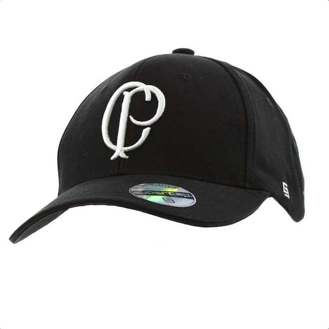 Boné Aba Curva Supercap Corinthians Bordado Frontal Dora - Strapback - Adulto - Foto 1