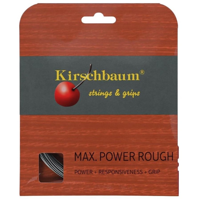 Corda para Raquete de Tênis Kirschbaum Max Power Rough 16L 1.30mm Set Individual - Foto 1