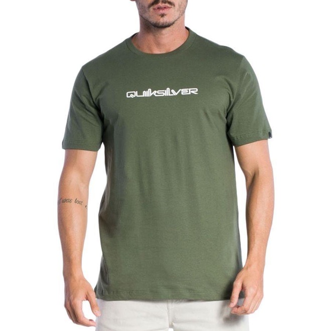 Camiseta Quiksilver Omni Font - Masculina - Foto 1