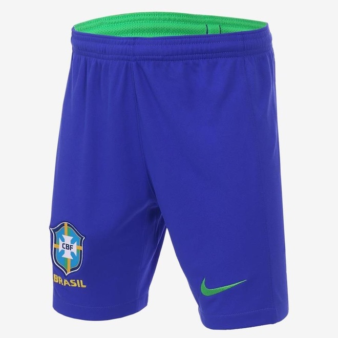 Calção do Brasil I 2022/23 Torcedor Pro Nike - Infantil - Foto 1
