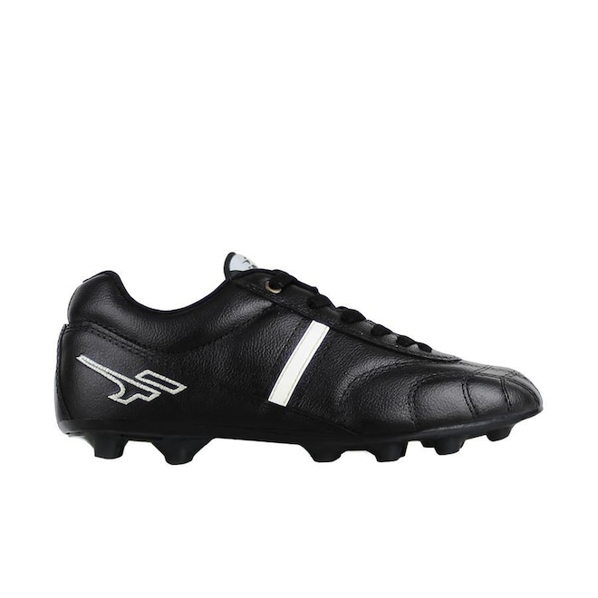 Chuteira de Campo Finta Pro Magna Couro Natural - Masculina - Foto 1