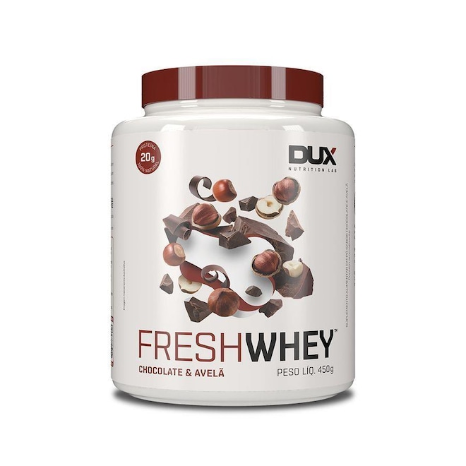 Freshwhey Dux Nutrition - Chocolate e Avelã - 450g - Foto 1