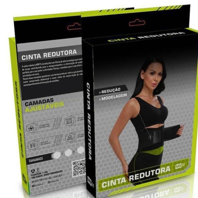 Cinta Redutora Mbfit Modeladora Abdominal Ajustável - Adulto - Foto 1