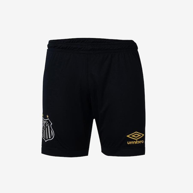 Calção do Santos Oficial 2 2023 Umbro - Infantil - Foto 1