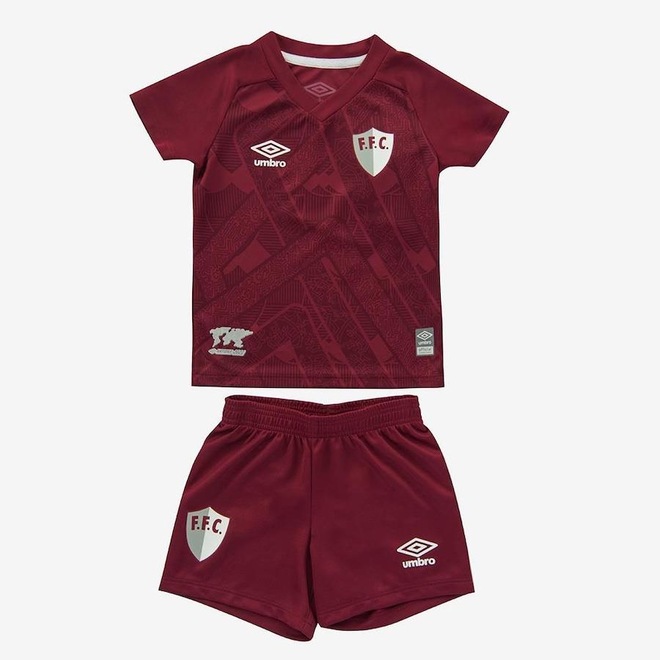 Uniforme do Fluminense III 2022 Clube Umbro - Infantil - Foto 1