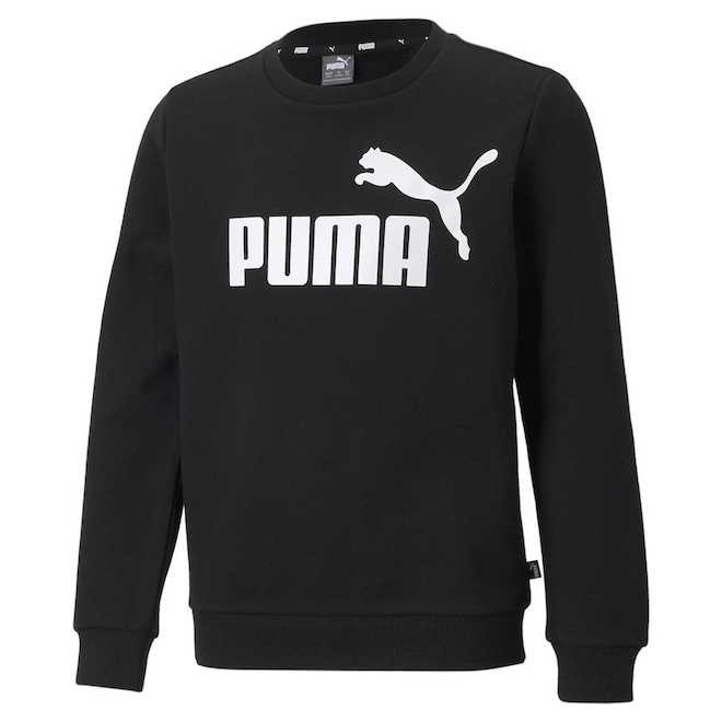 Blusão Puma Essentials Big Logo Crew - Júnior - Foto 1