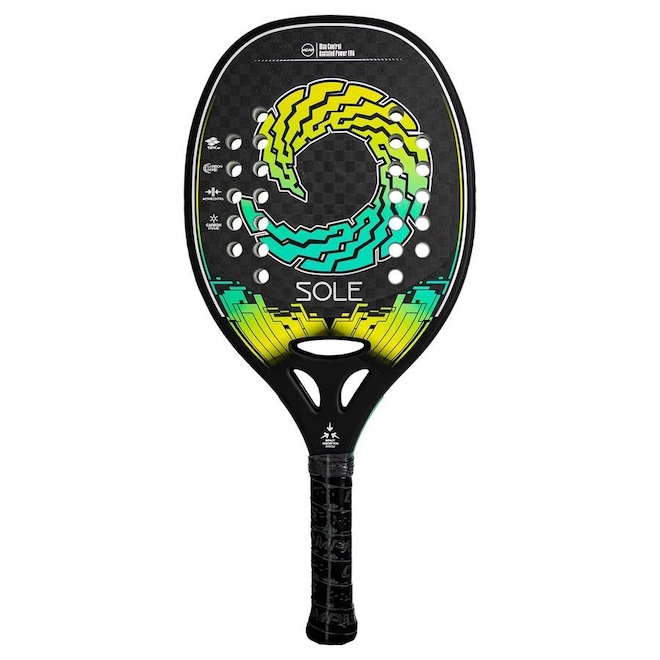 Raquete de Beach Tennis Compass Sole 12K - Foto 1