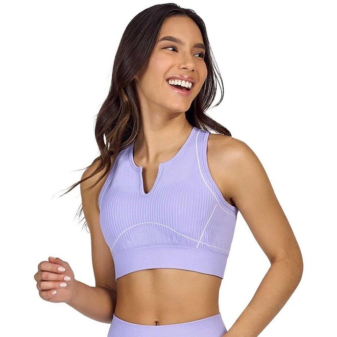 Top Fitness com Bojo Alto Giro Dots - Feminino - Foto 1