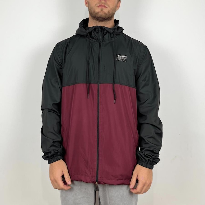 Jaqueta Corta Ventos com Capuz Element Alder Light 2 Tones - Masculina - Foto 1