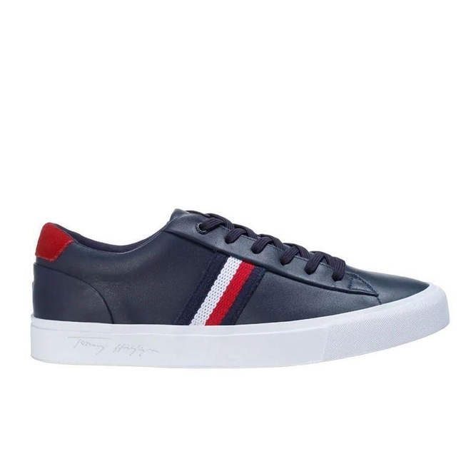 Tênis Tommy Hilfiger Couro Dino 24A - Masculino - Foto 1
