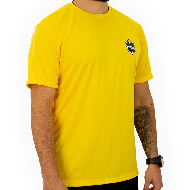 Camiseta do Brasil Red Place Seleção Básica - Masculina - Foto 1