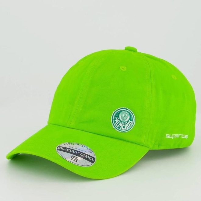 Boné Aba Curva Supercap Palmeiras Basic Logo - Strapback - Adulto - Foto 1