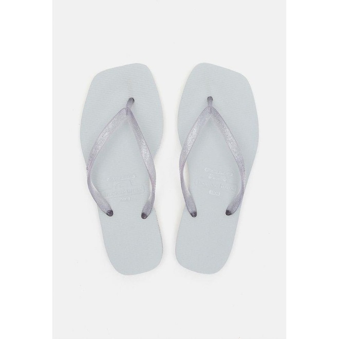 Chinelo Tropical Brasil Cristal Off com Glitter - Feminino - Foto 1