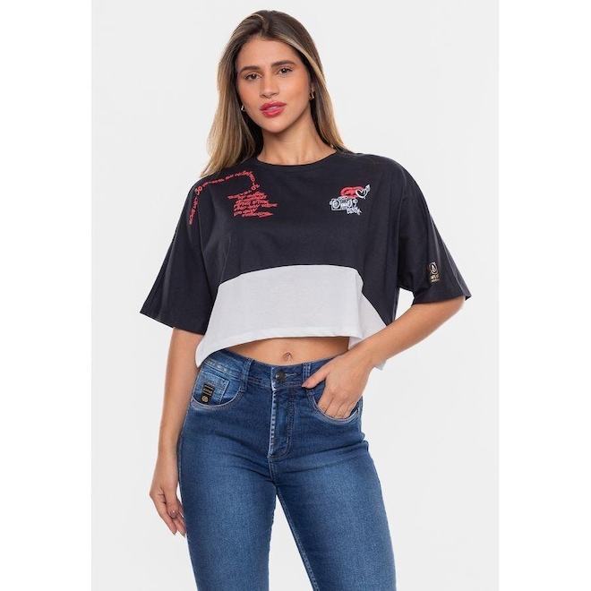 Blusa Cropped Ecko Clurch - Feminina - Foto 1