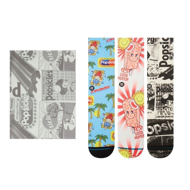 Meia Cano Alto Stance Collab Good Humor Box Set Multicolorida - Adulto - Foto 1