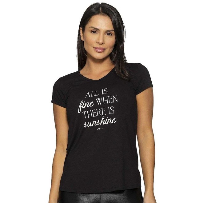 Camiseta Run More Sunshine - Feminina - Foto 1